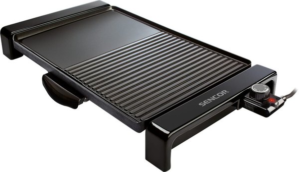 SENCOR SBG 106BK elektromos asztali grill kétféle sütőfelülettel