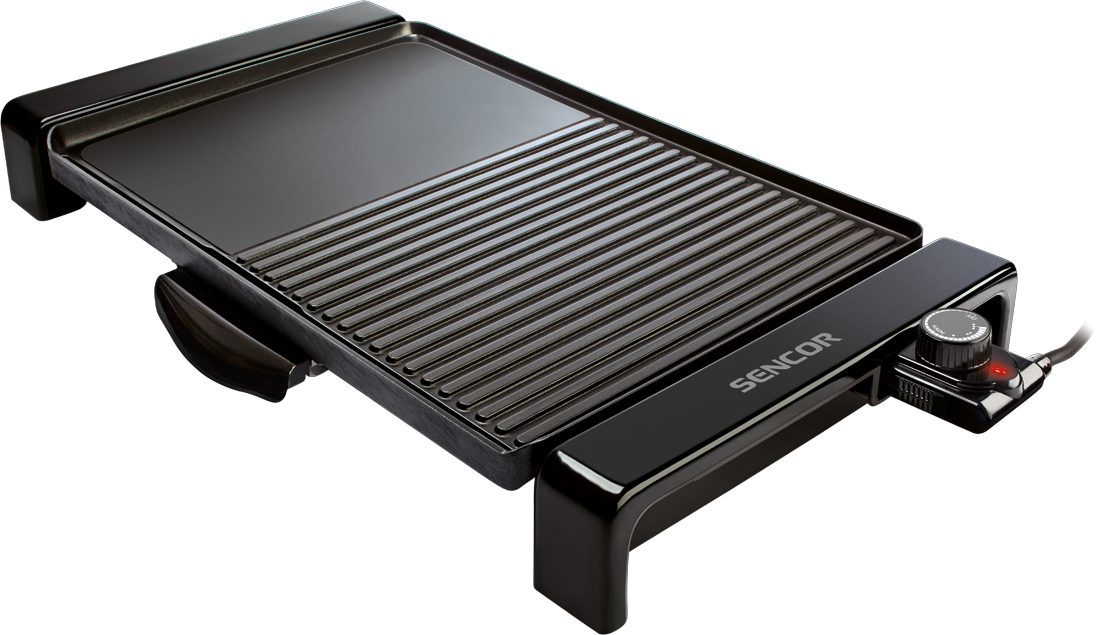 SENCOR SBG 106BK elektromos asztali grill kétféle sütőfelülettel