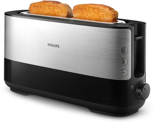 PHILIPS HD2692/90 Viva Collection 950 W-os kenyérpirító hosszú, extra széles nyílással
