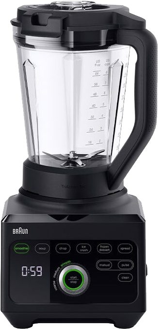 BRAUN JB9040 1600 W-os fekete turmixgép 2 literes Tritan kehellyel
