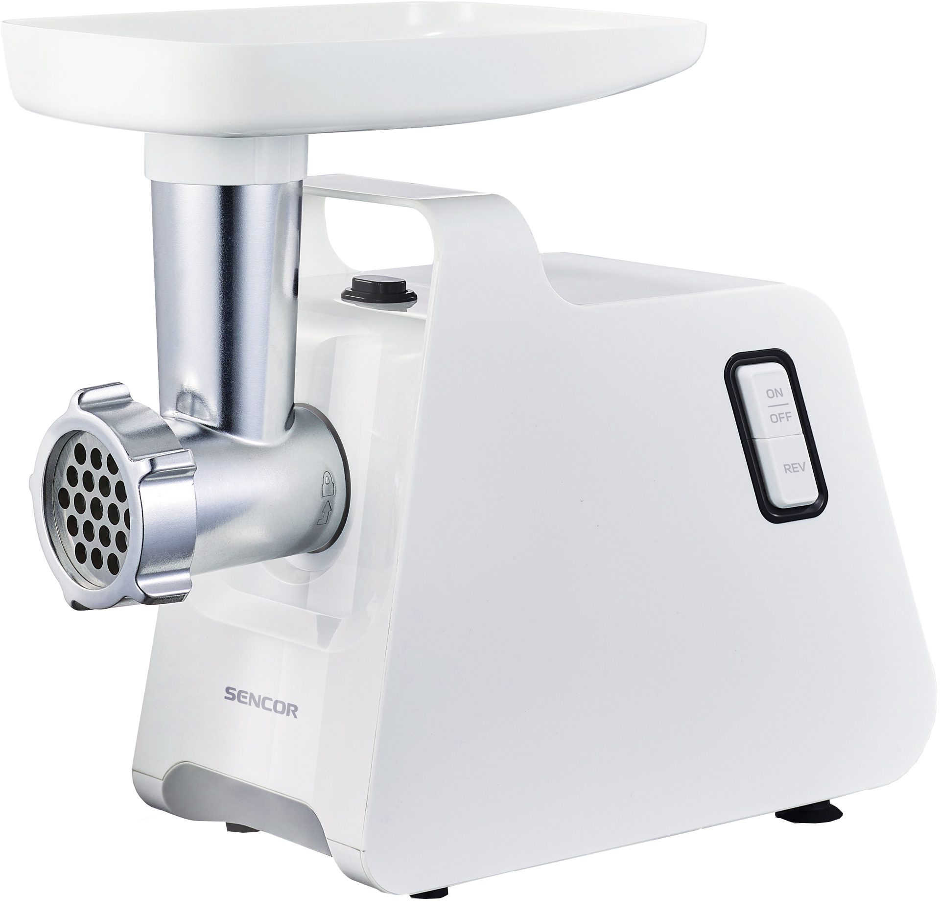 SENCOR SMG 4410WH húsdaráló 3 vágótárcsával, 500 W, fehér