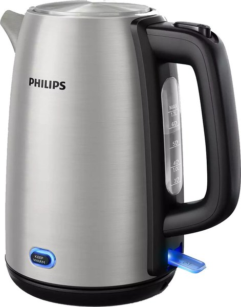 PHILIPS HD9353/90 Viva Collection vízforraló, 2060 W, 1,7 l, ezüst-fekete