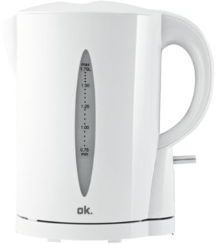 OK. OWK 103 W vezeték nélküli vízforraló, 1,7 l, 2200 W, fehér