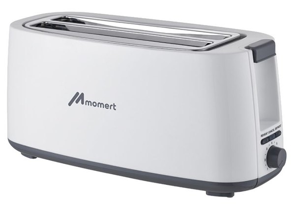 MOMERT 2066 négyszeletes kenyérpirító 2 hosszú nyílással, 1400 W, fehér