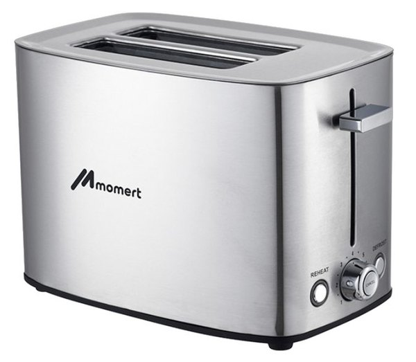 MOMERT 2067 kétszeletes inox kenyérpirító, 850 W