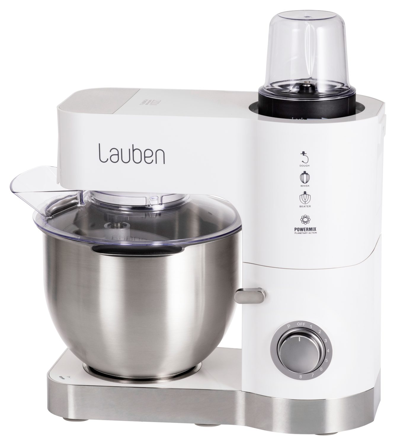 LAUBEN LBNKM1200WT konyhai robotgép 5,5 literes tállal, 1200 W teljesítménnyel