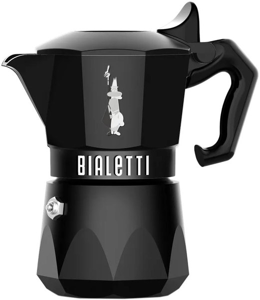 BIALETTI 9071 Brikka Noir Exclusive 2 adagos fekete kotyogós kávéfőző