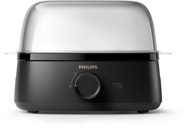 PHILIPS HD9137/90 fekete tojásfőző 6 tojásos kapacitással, 400 W