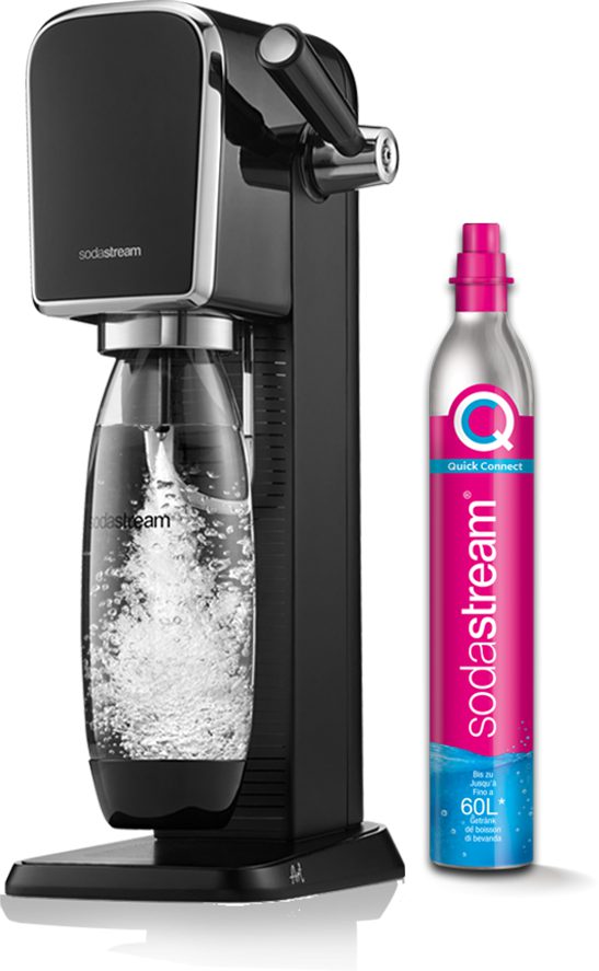 SODA STREAM 42004916 SM ART CQC fekete szódagép ergonomikus karral