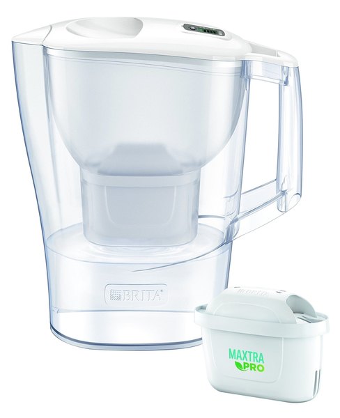 BRITA Aluna Cool vízszűrő kancsó MAXTRA PRO szűrőpatronnal, 2,4 l, fehér (BR1052801)