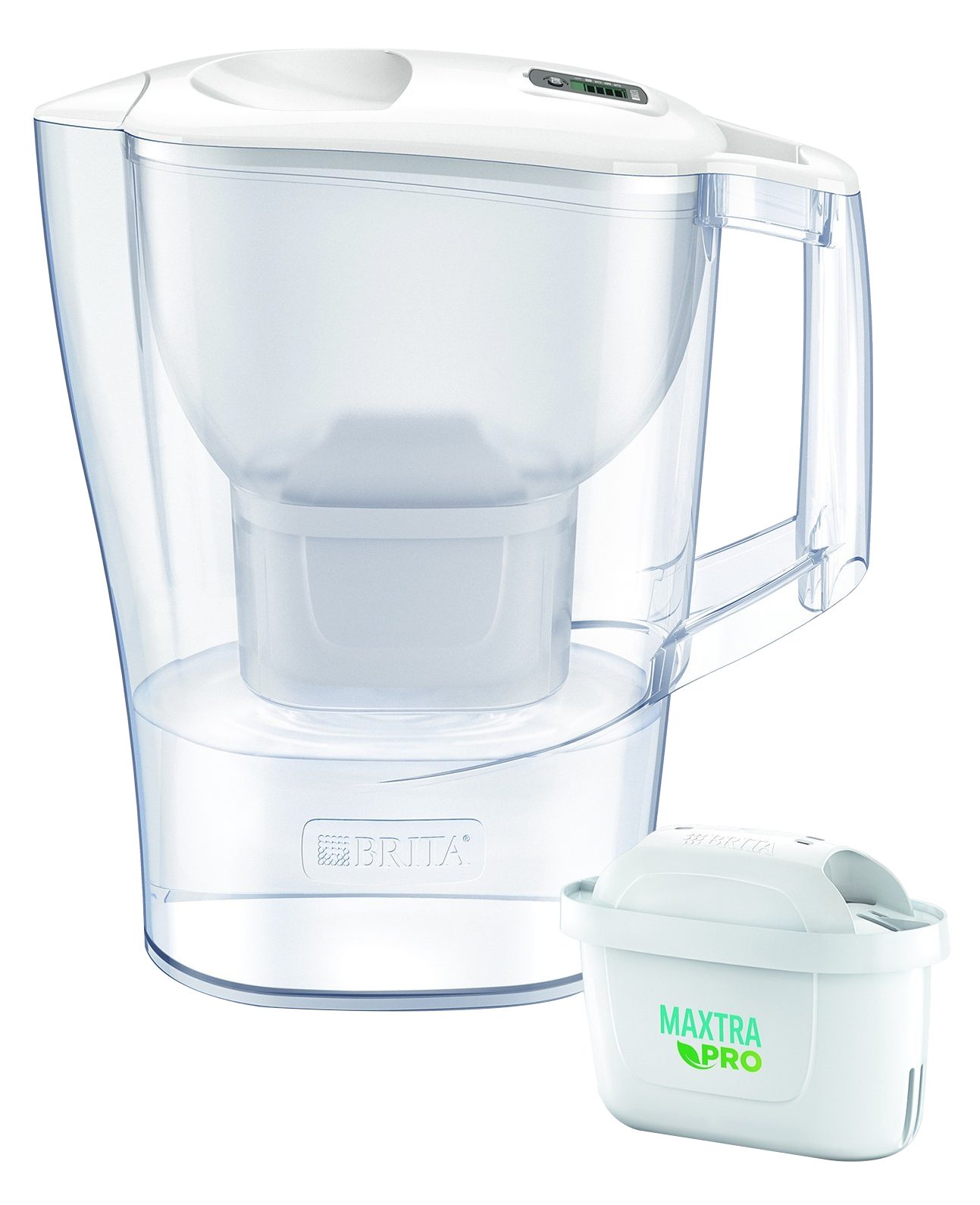 BRITA Aluna Cool vízszűrő kancsó MAXTRA PRO szűrőpatronnal, 2,4 l, fehér (BR1052801)