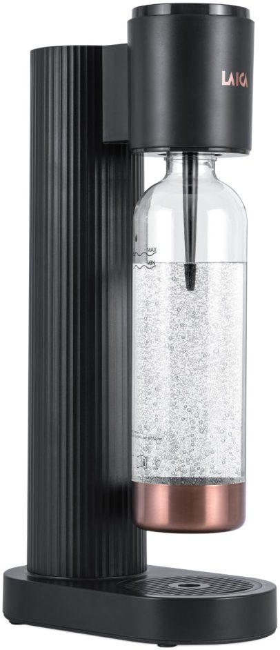 LAICA HI8200L szódagép CO2-patronnal és 1 literes palackkal, antracit