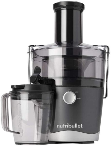 NUTRIBULLET NBJ100G gyümölcscentrifuga 800 W teljesítménnyel, szürke