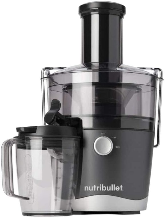 NUTRIBULLET NBJ100G gyümölcscentrifuga 800 W teljesítménnyel, szürke