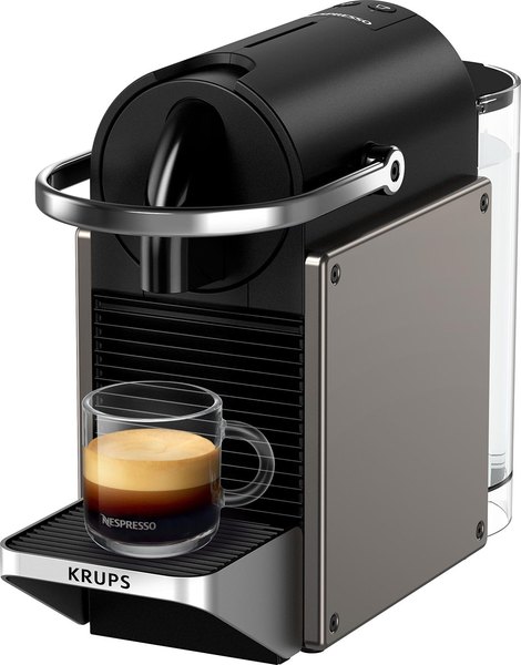 KRUPS Nespresso Pixie Redesign XN306T10 titán kapszulás kávéfőző