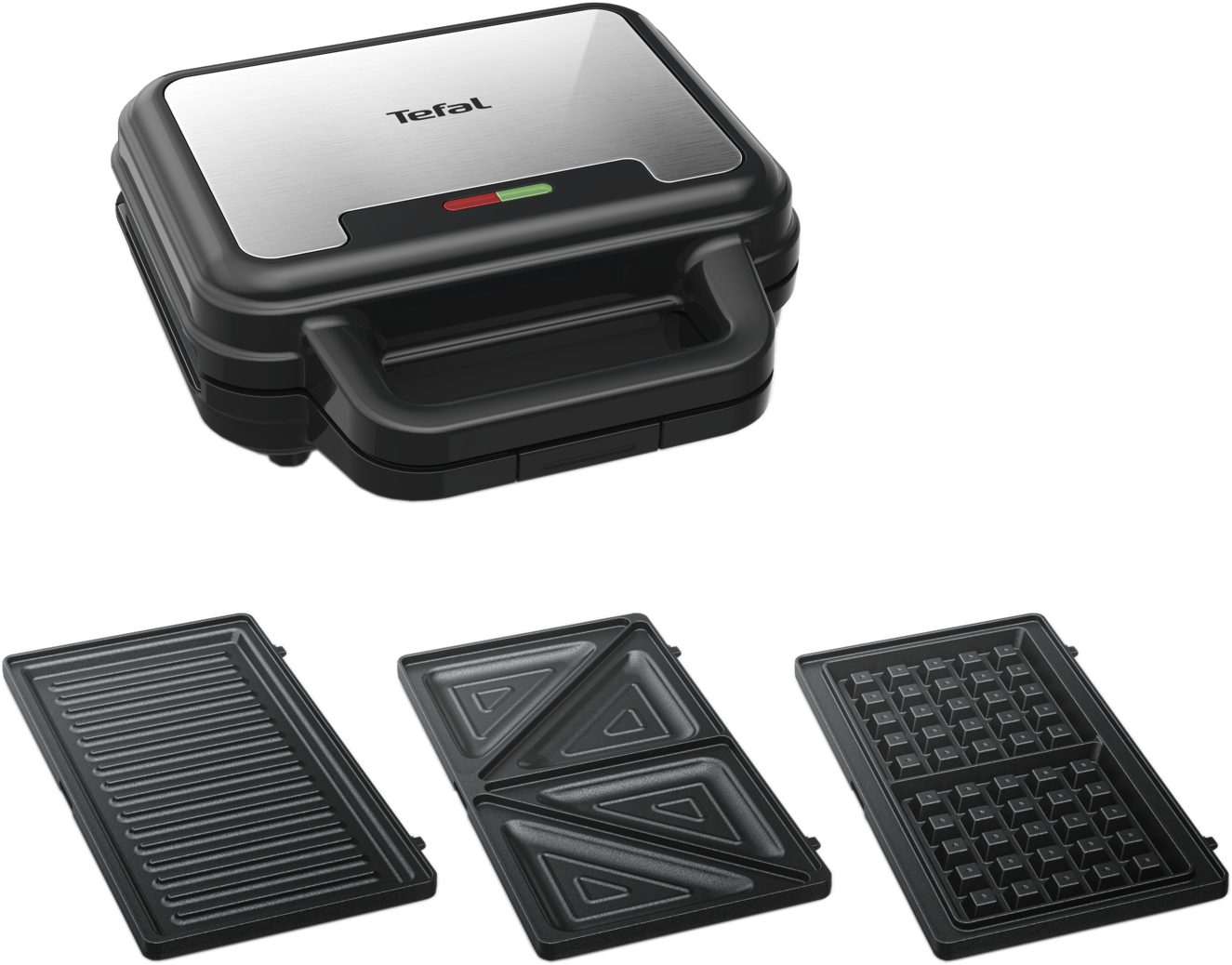 TEFAL SW383D10 UltraCompact 3 az 1-ben szendvics-, gofri- és paninisütő