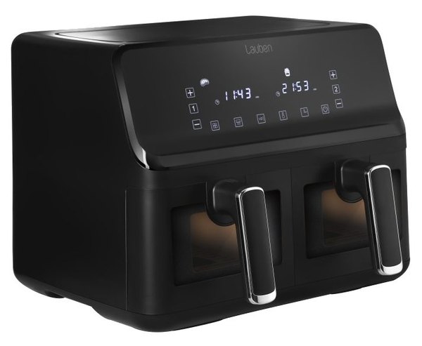 LAUBEN DualZone® Air Fryer 8000BC kétzónás forró levegős fritőz