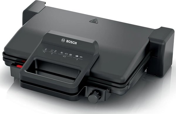 BOSCH TCG3323 3 az 1-ben kontaktgrill kerámiabevonatos lapokkal, 2000 W, fekete