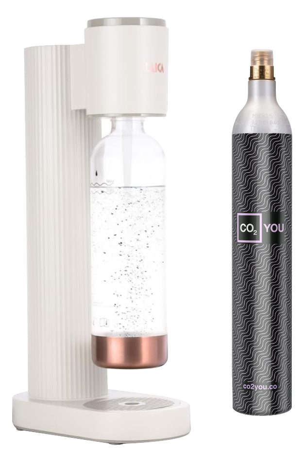 LAICA HI8200W szódagép CO2 patronnal és 1 literes palackkal