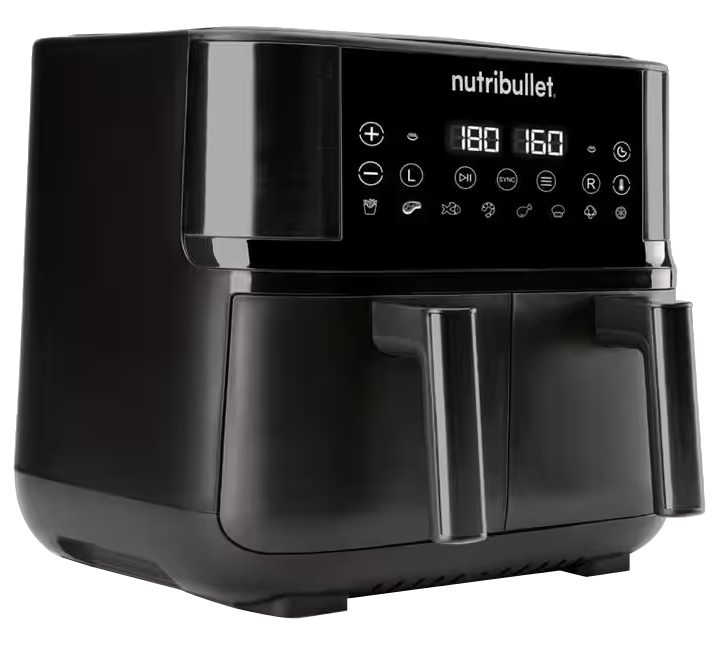NUTRIBULLET NBA081B kétkosaras forrólevegős sütő, 8 l, 2850 W