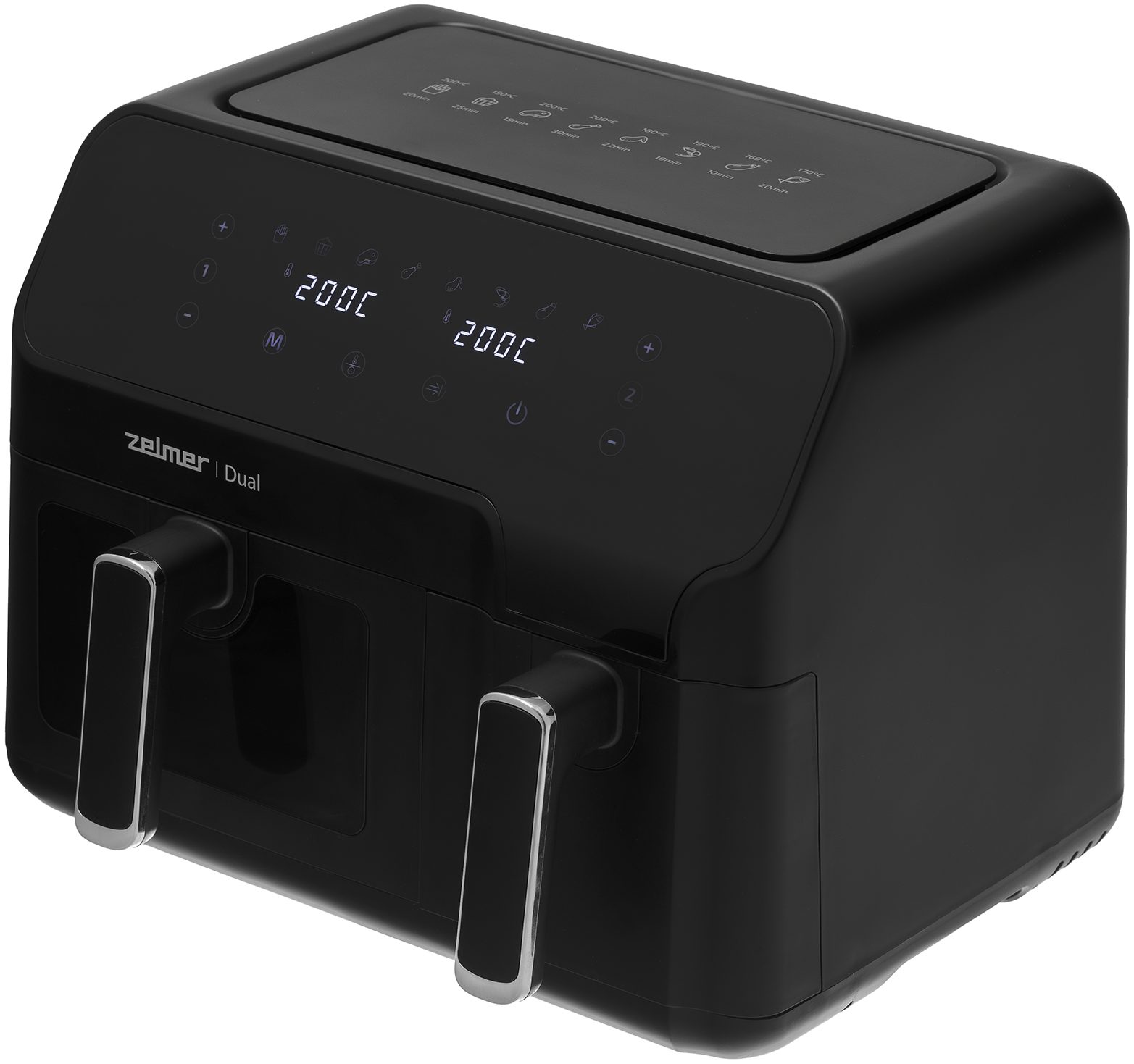 ZELMER ZAF9000 kétkosaras forrólevegős sütő, 9 l, 2700 W
