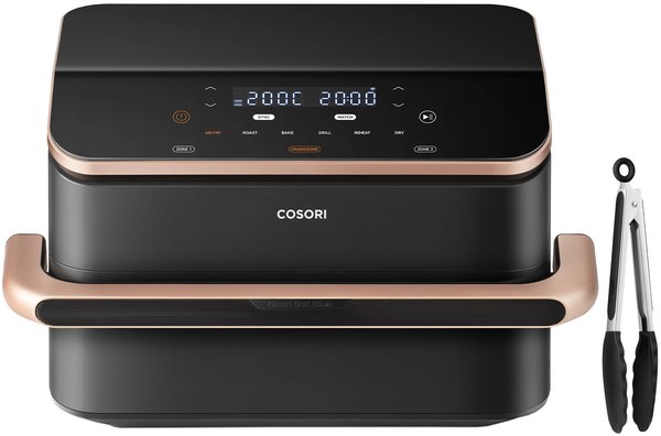 COSORI Dual Blaze TwinFry 10 literes, kétzónás forrólevegős sütő