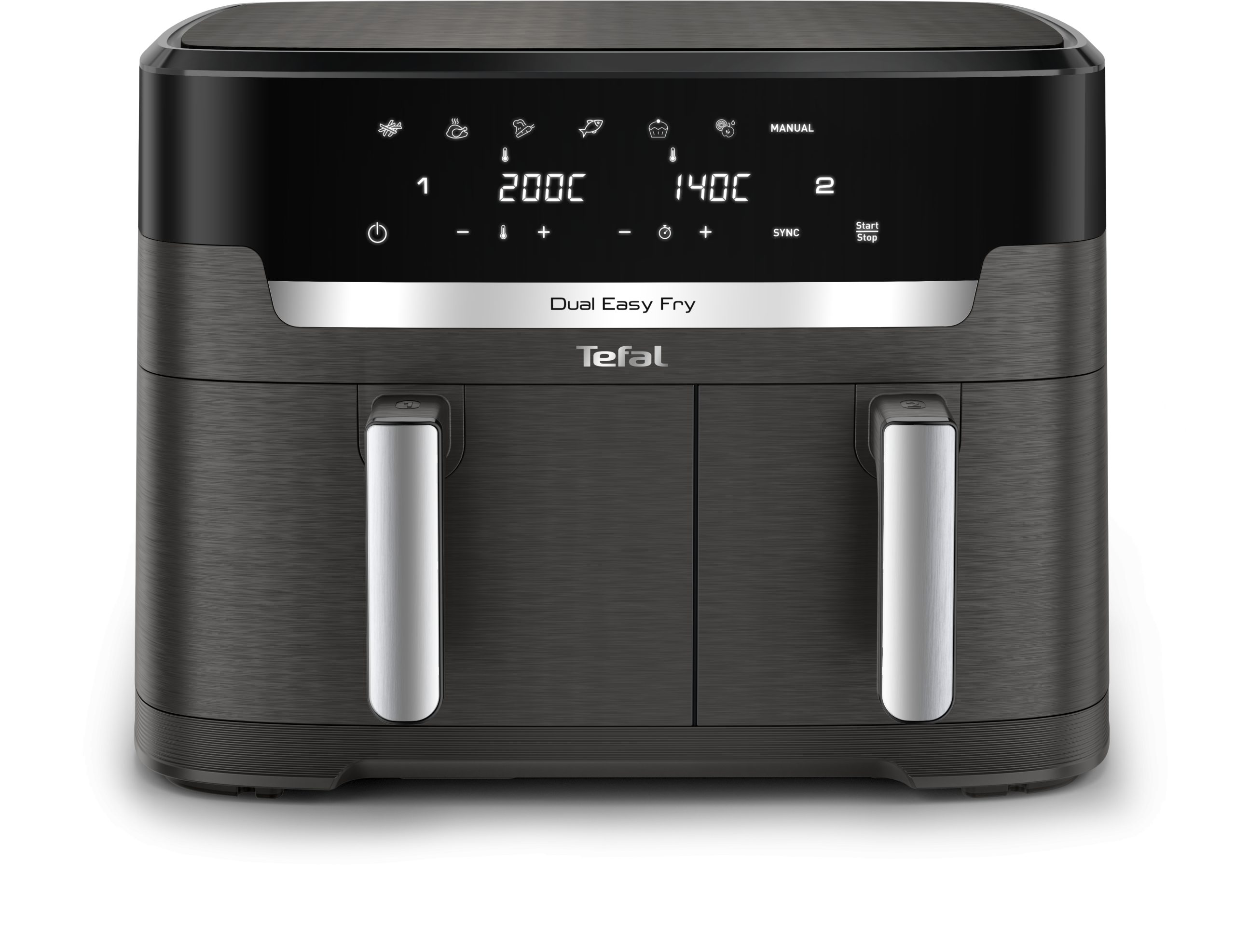 TEFAL EY942HE0 XXL Dual Easy Fry 11 literes, kétkosaras forrólevegős fritőz