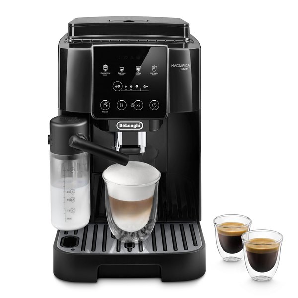 DE-LONGHI Magnifica Start ECAM220.60.B automata kávéfőző tejtartállyal, fekete