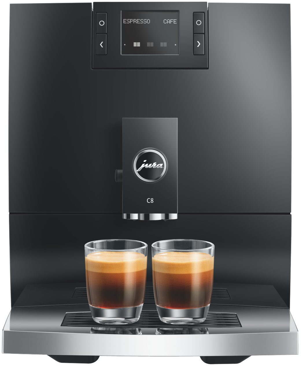 JURA C8 Piano Black (EA) automata kávéfőző Easy Control Panel kezelőfelülettel