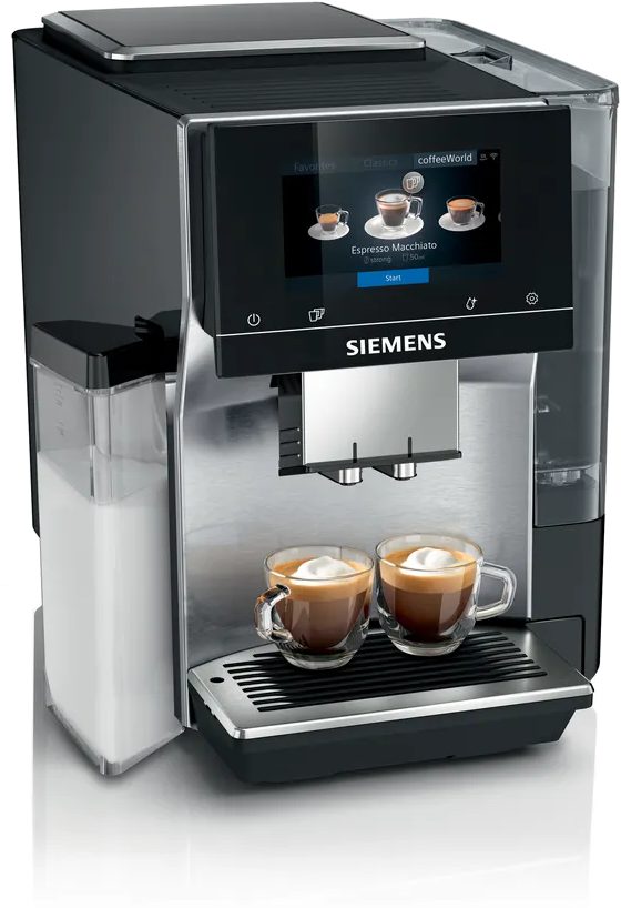 SIEMENS TQ717R03 EQ700 automata kávéfőző TFT-érintőkijelzővel és integrált tejtartállyal