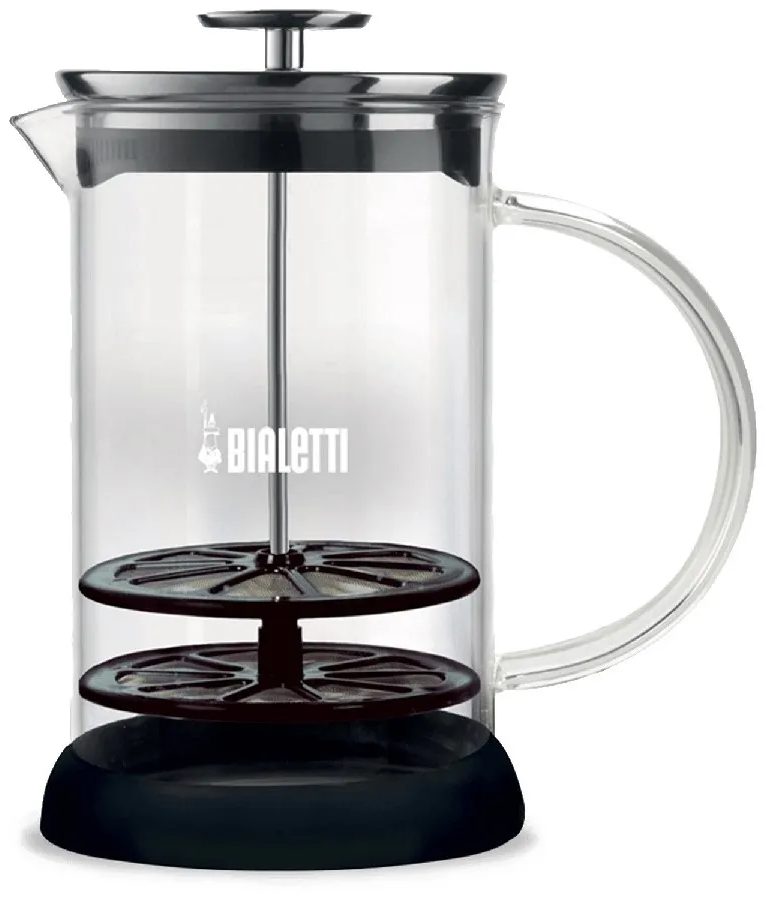 BIALETTI 4410 üveg kézi tejhabosító, 1 l