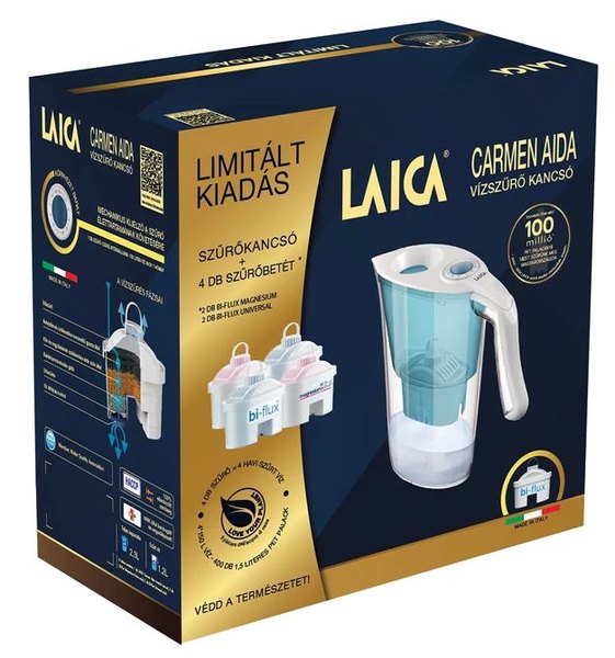 LAICA J9075A limitált vízszűrő kancsószett 4 bi-flux szűrőbetéttel