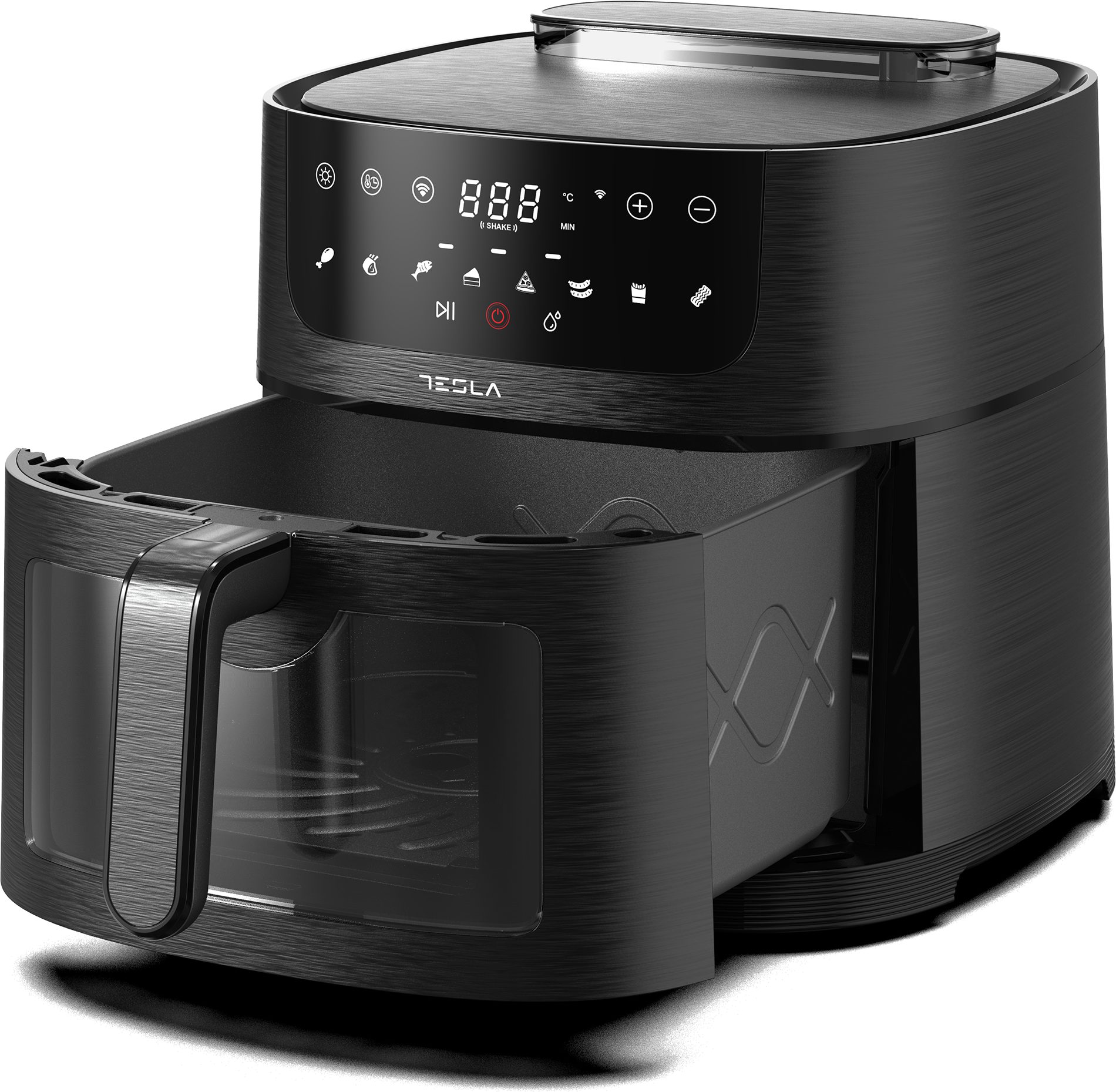 TESLA AF810BGW 8 literes, alkalmazással vezérelhető forrólevegős sütő