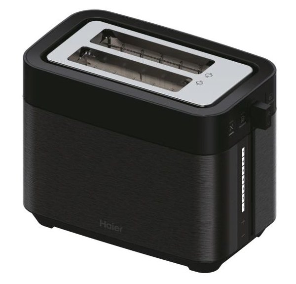 HAIER HTO5A3 011 fekete kenyérpirító 4 szelethez, 7 pirítási fokozattal
