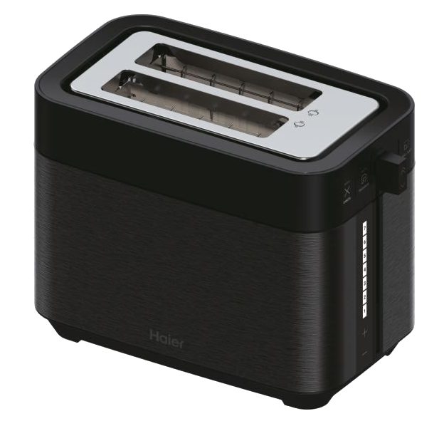HAIER HTO5A3 011 fekete kenyérpirító 4 szelethez, 7 pirítási fokozattal