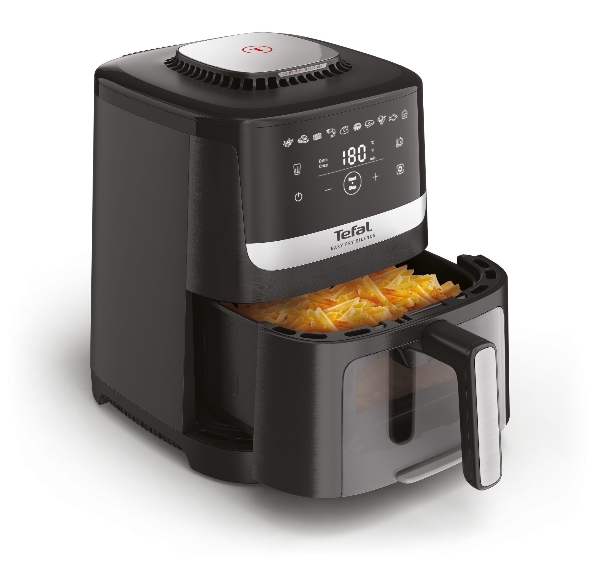 TEFAL EY5568E0 Easy Fry Silence XL forrólevegős sütő 4,2 literes kosárral