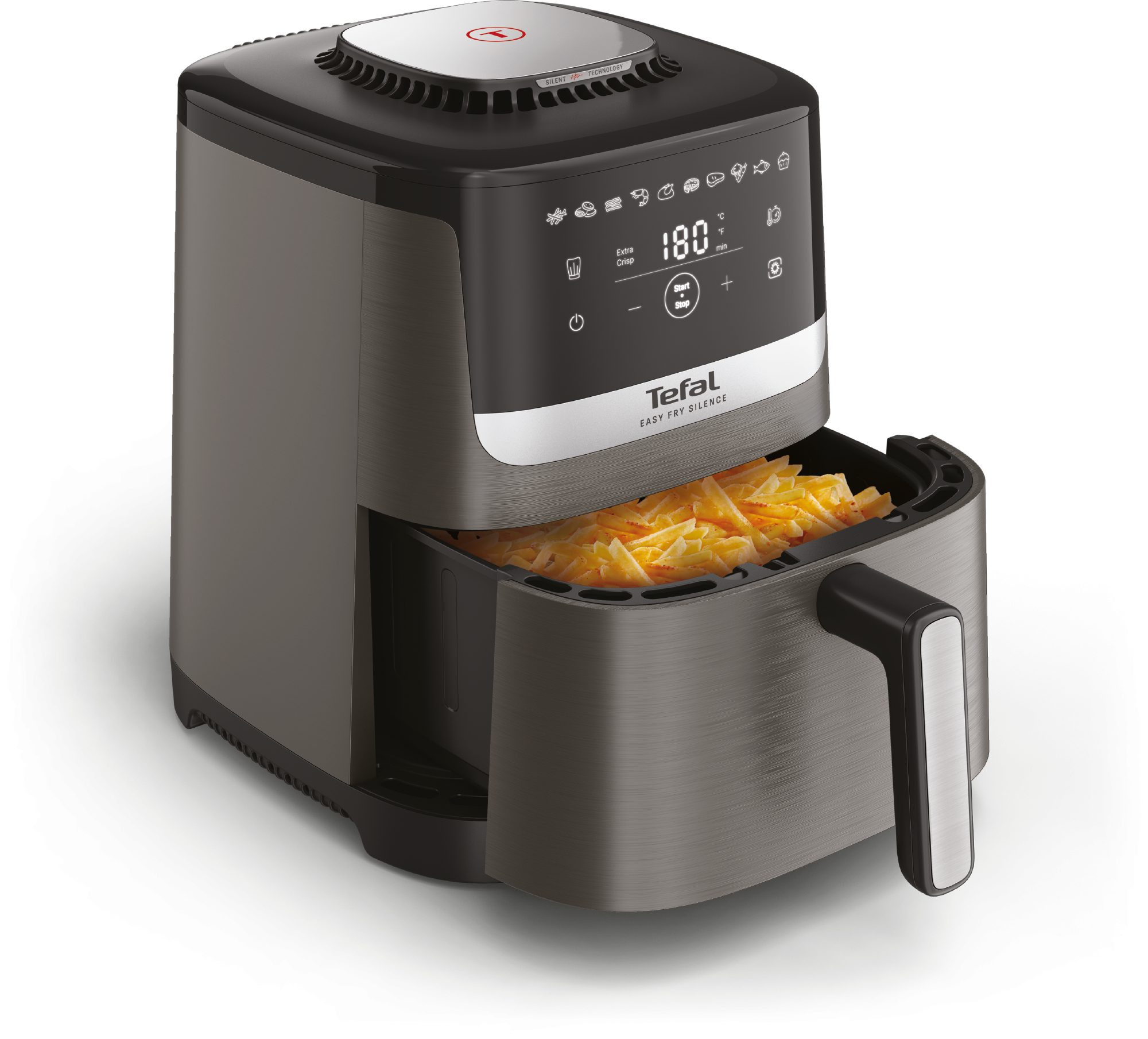 TEFAL EY551HE0 Easy Fry Silence XL 5 literes forrólevegős sütő
