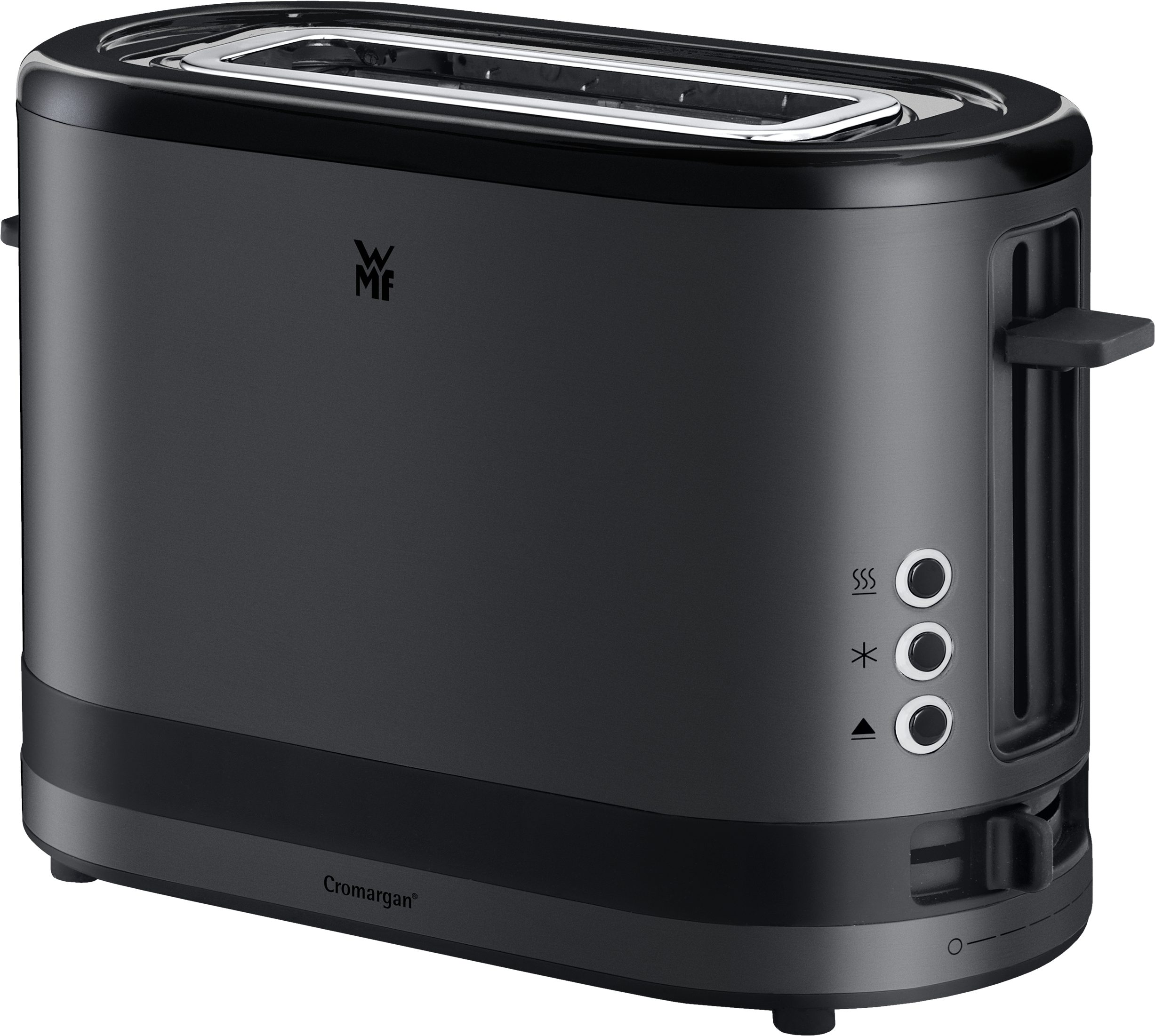 WMF KITCHENminis® egynyílásos fekete kenyérpirító, 600 W