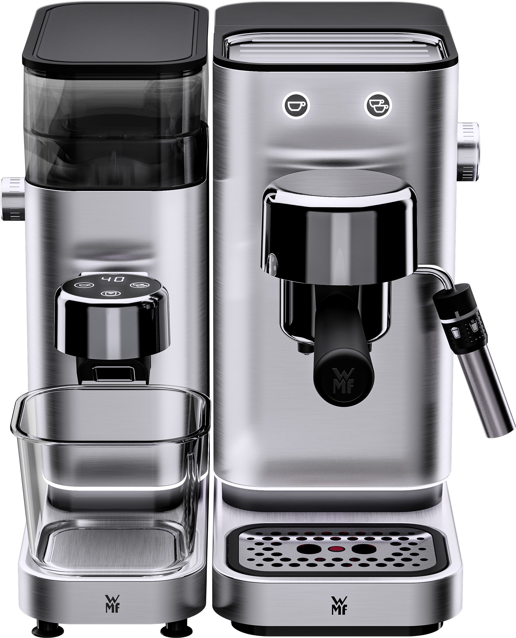 WMF Lumero 1400 W-os karos eszpresszógép tejhabosítóval
