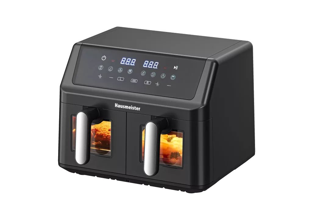 HAUSMEISTER HM 6936 kétkosaras forrólevegős sütő, 9 l, 2000 W