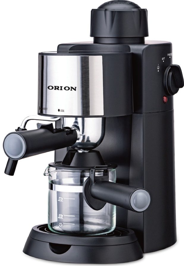 ORION OCM-2025B fekete eszpresszó kávéfőző tejhabosító funkcióval