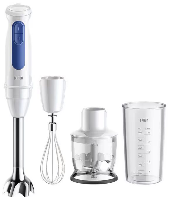 BRAUN MQ30.202.MWH botmixer aprítóval és habverővel, 900 W