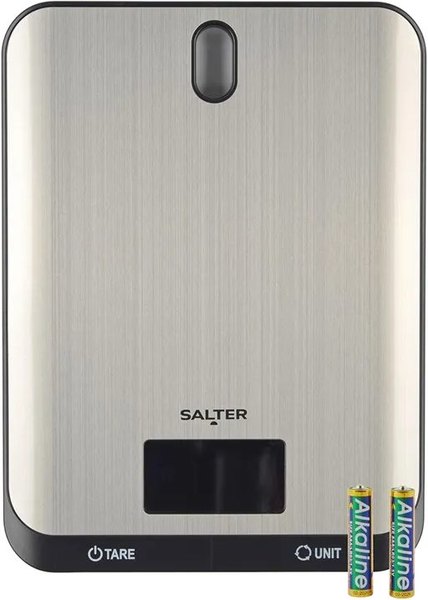 SALTER konyhai mérleg rozsdamentes acél felülettel, 5 kg