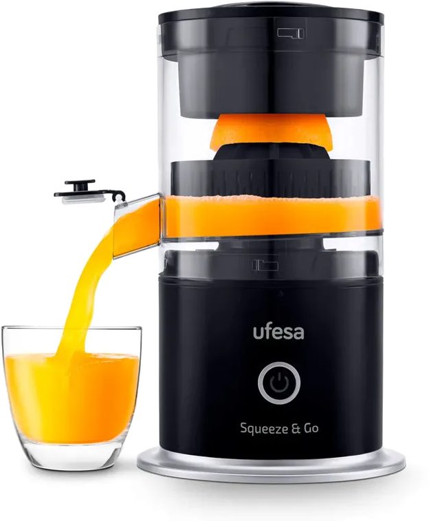 UFESA Squeeze & Go akkumulátoros citrusprés 2 facsarófejjel