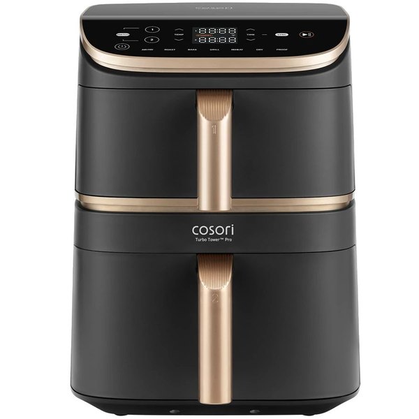 COSORI Turbo Tower Pro Smart 10,8 literes, kétkosaras forrólevegős sütő