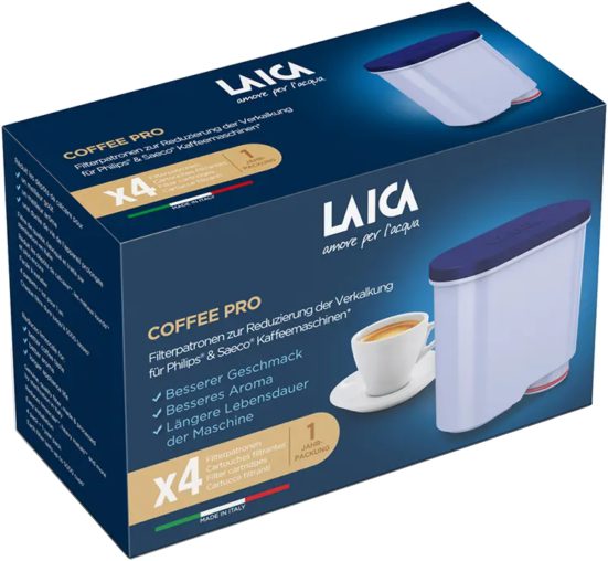 LAICA E4BBA00 Coffee Pro szűrőbetét Philips Saeco kávéfőzőkhöz, 4 db