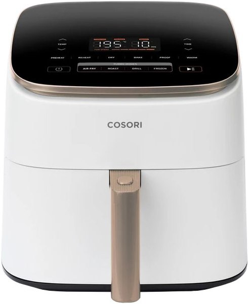 COSORI TurboBlaze Chef Edition fehér forrólevegős sütő 6 literes kosárral