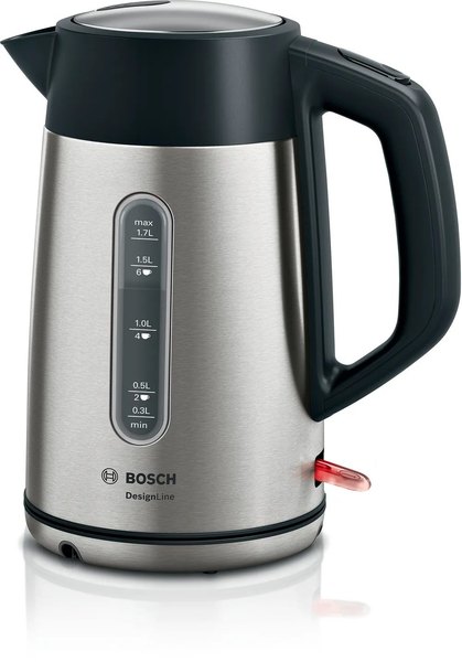 BOSCH TWK4P440 DesignLine nemesacél vízforraló, 2400 W, 1,7 l