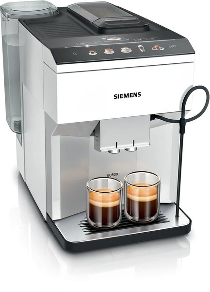 SIEMENS TP515R02 EQ500 automata kávéfőző, 15 bar, fehér