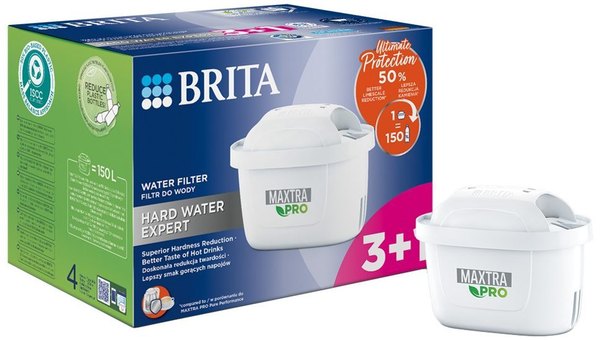 BRITA BR1051773 Maxtra Pro Hard Water Expert vízszűrő patroncsomag, 3+1 db